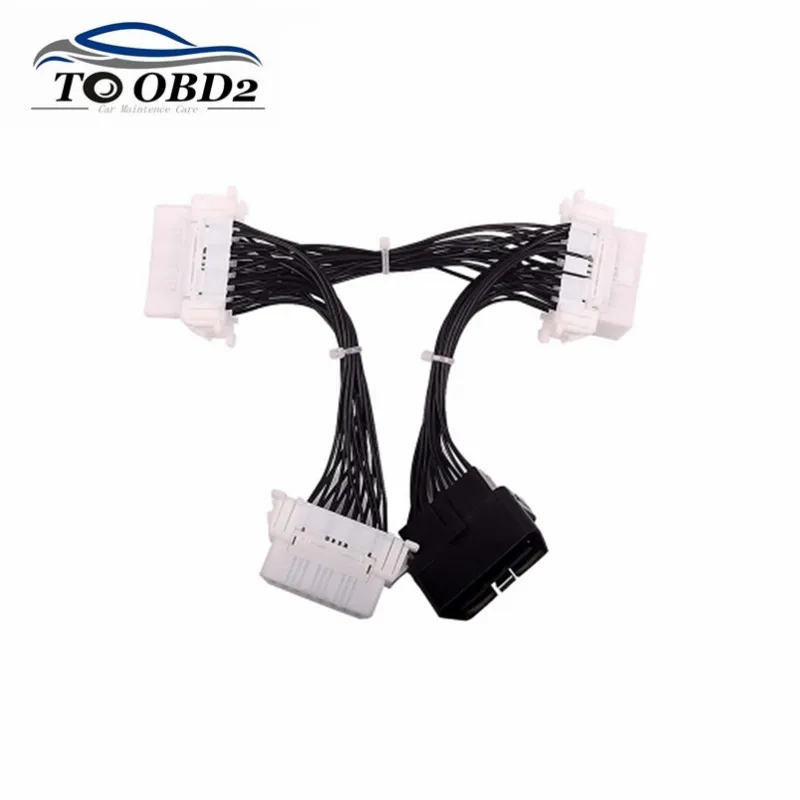 1 Male to 3 Female Connector OBD OBD2 Extension Wire Cable Splitter OBD2 16PIN Connector For ELM327 OBD2 16 PIN ELM 327