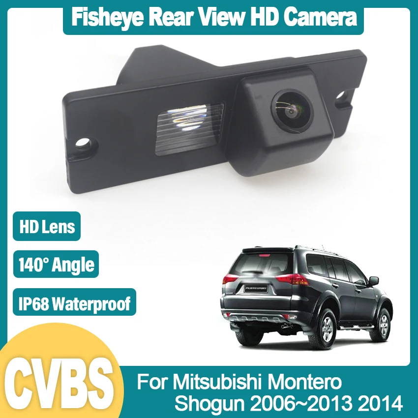 

HD CCD 1080*720 Fisheye Rear View Camera For Mitsubishi Montero Shogun 2006~2010 2011 2012 2013 2014 Car Parking Accessories