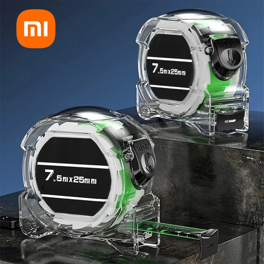 

Самоблокирующаяся рулетка Xiaomi, флуоресцентная рулетка, высокоточная утолщенная износостойкая рулетка с защитой от падения, 5/10 м