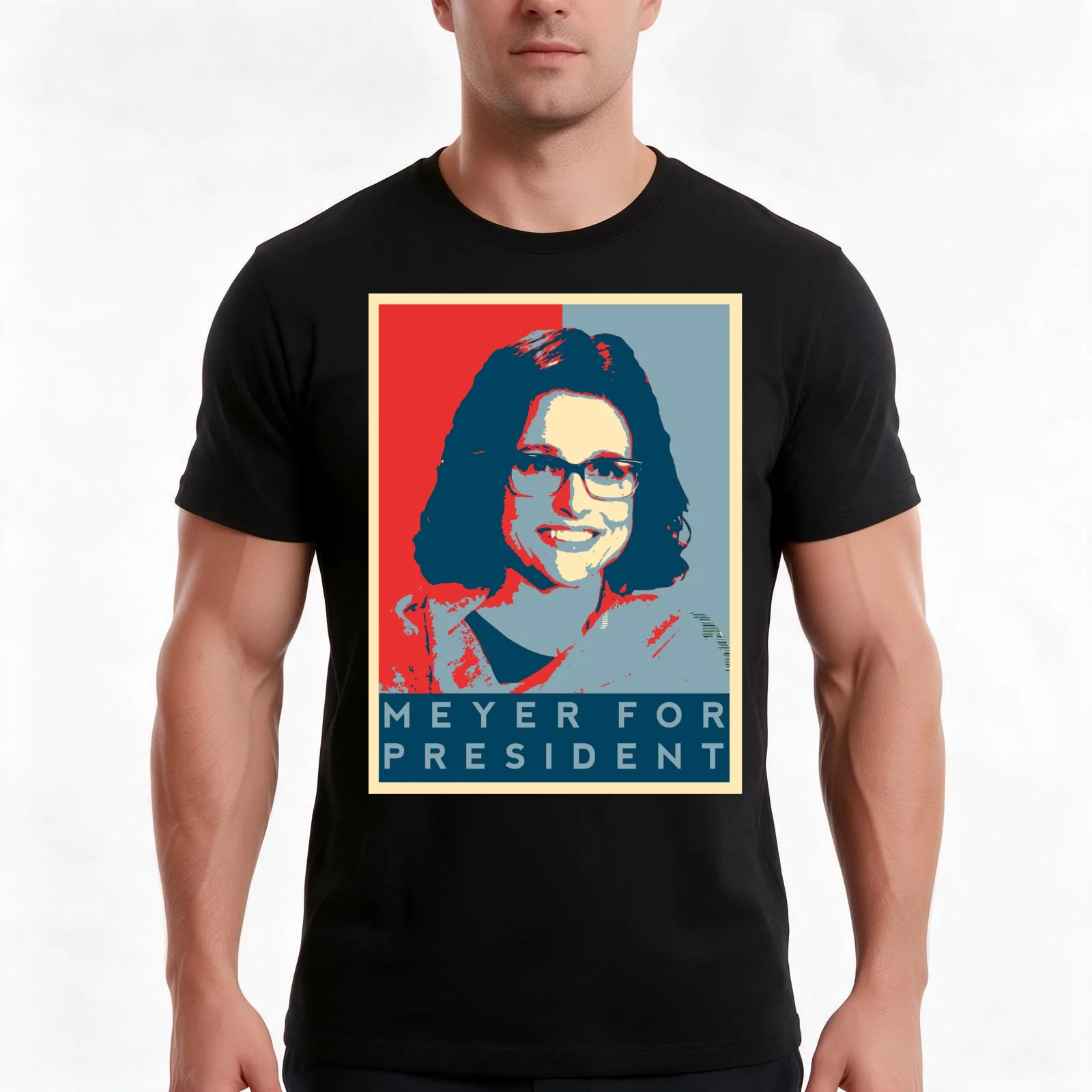 Veep's 'Meyer for President' T Shirt T-Shirt Summer Casual Cotton Tee, Unisex Men Women