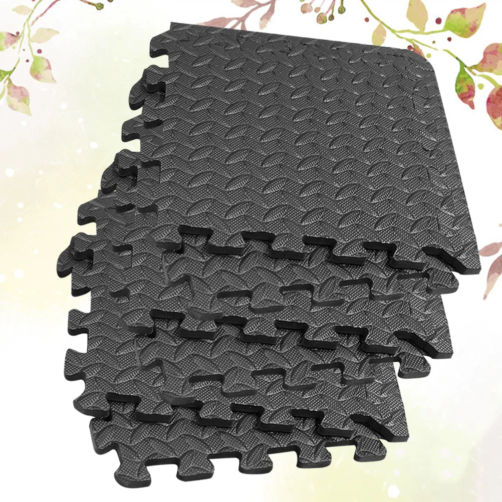 แผ่นรองพื้นลายใบไม้ EVA คุณภาพพรีเมียม 8 ชิ้น สำหรับเล่น ออกกำลังกาย ใช้ในห้องน้ำ ห้องครัว ทางเดิน ห้องโยคะ ห้องออกกำลังกาย