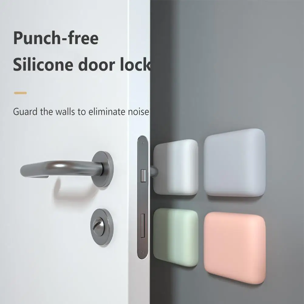 Reusable Door Stopper Shock Absorbent Self Adhesive Wall Protectors For Stopping Wall Damage Noise From Doors