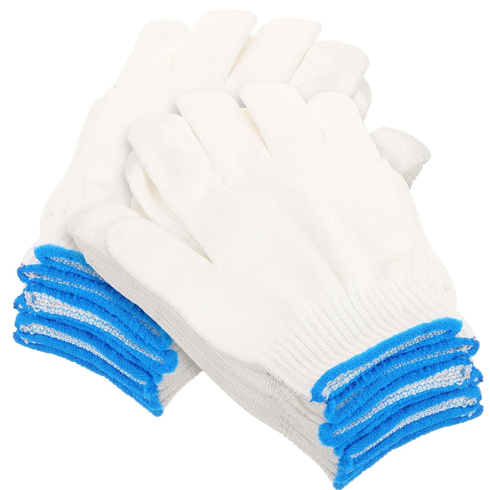 12Pairs قفازات العمل المهنية عدم الانزلاق حديقة واقية مقاومة للاهتراء سهلة نظيفة طويلة الأمد مريحة القيادة ركوب الدراجات