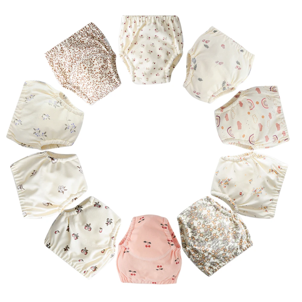 

Корейский стиль, новые летние хлопковые детские водонепроницаемые тренировочные штаны, подгузники, моющиеся шорты для младенцев, трусики, нижнее белье для смены подгузников