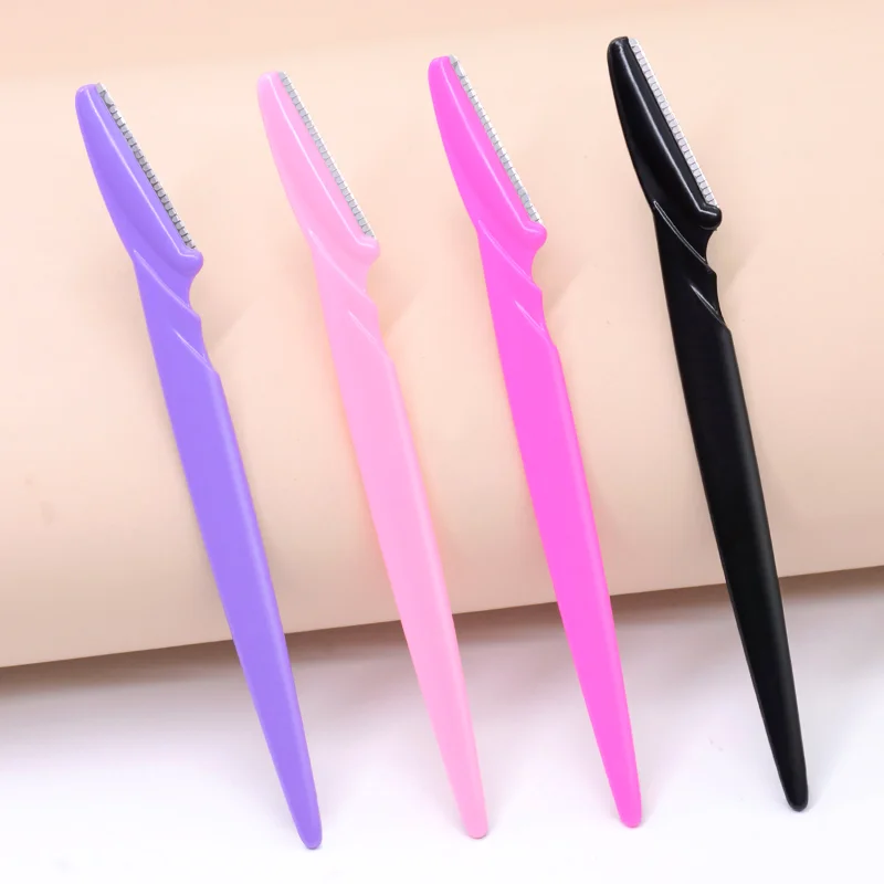 12 Pz Colore Della Miscela Rasoio Per Sopracciglia Donne Viso E Corpo Trimmer Sicuro Rasoio Per Capelli Eye Brow Remover Con Copertura Piccolo Set di Strumenti di Trucco