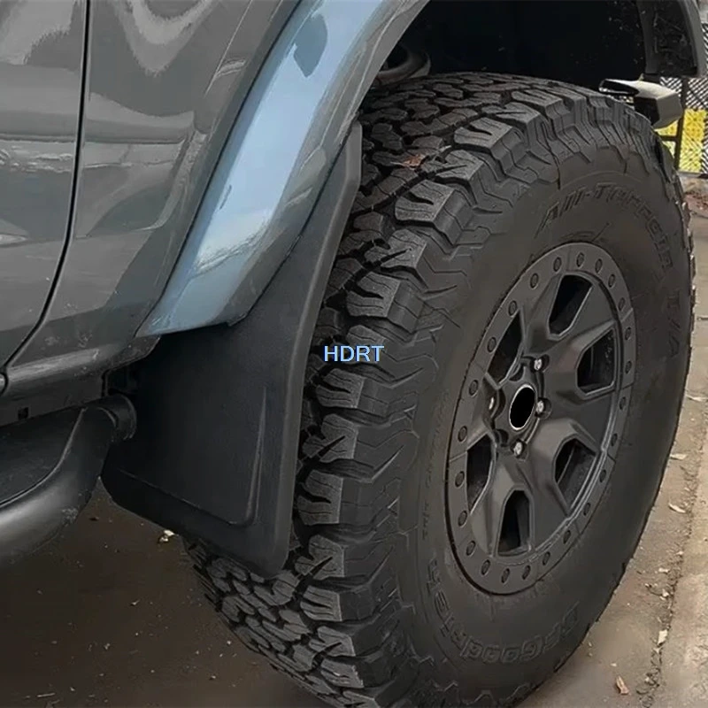 Car Style Front And Rear Wheel Mud Flap Plate For Ford Bronco 2024 + Mudguard Splash Guard Fender Mudflap Cover Auto Accessories