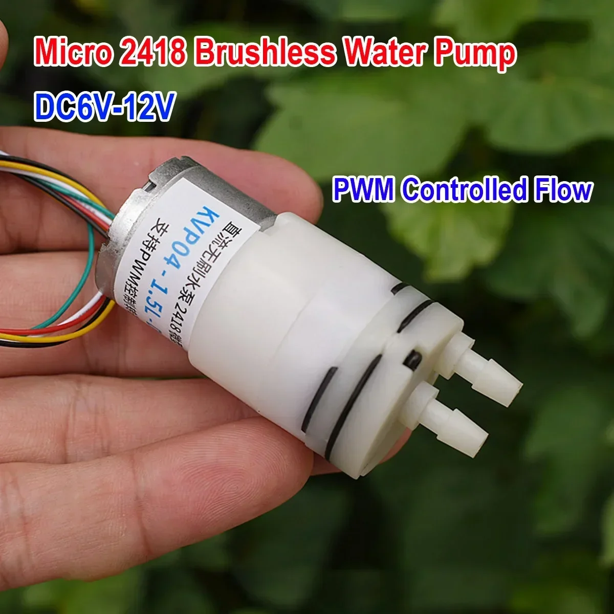 

DC 6V 9V 12V 310 Brushless Water Pump 6400RPM Mini Diaphragm Self-priming Water Pump PWM Speed Regulation Long-life 400ML/Min