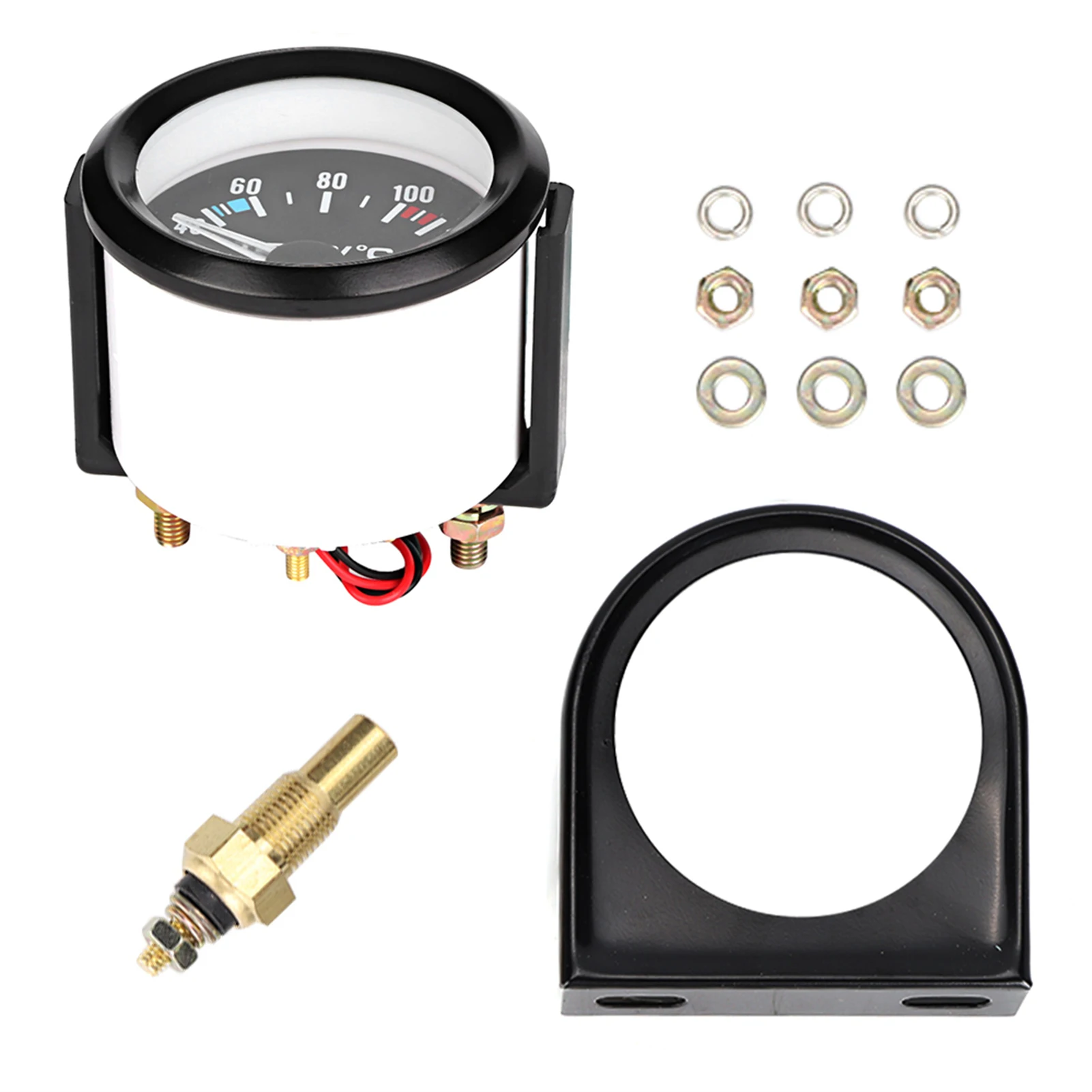 2 inch 52 mm auto vrachtwagen LED digitale watertemperatuurmeter instrument gereedschap digitale watertemperatuurmeter