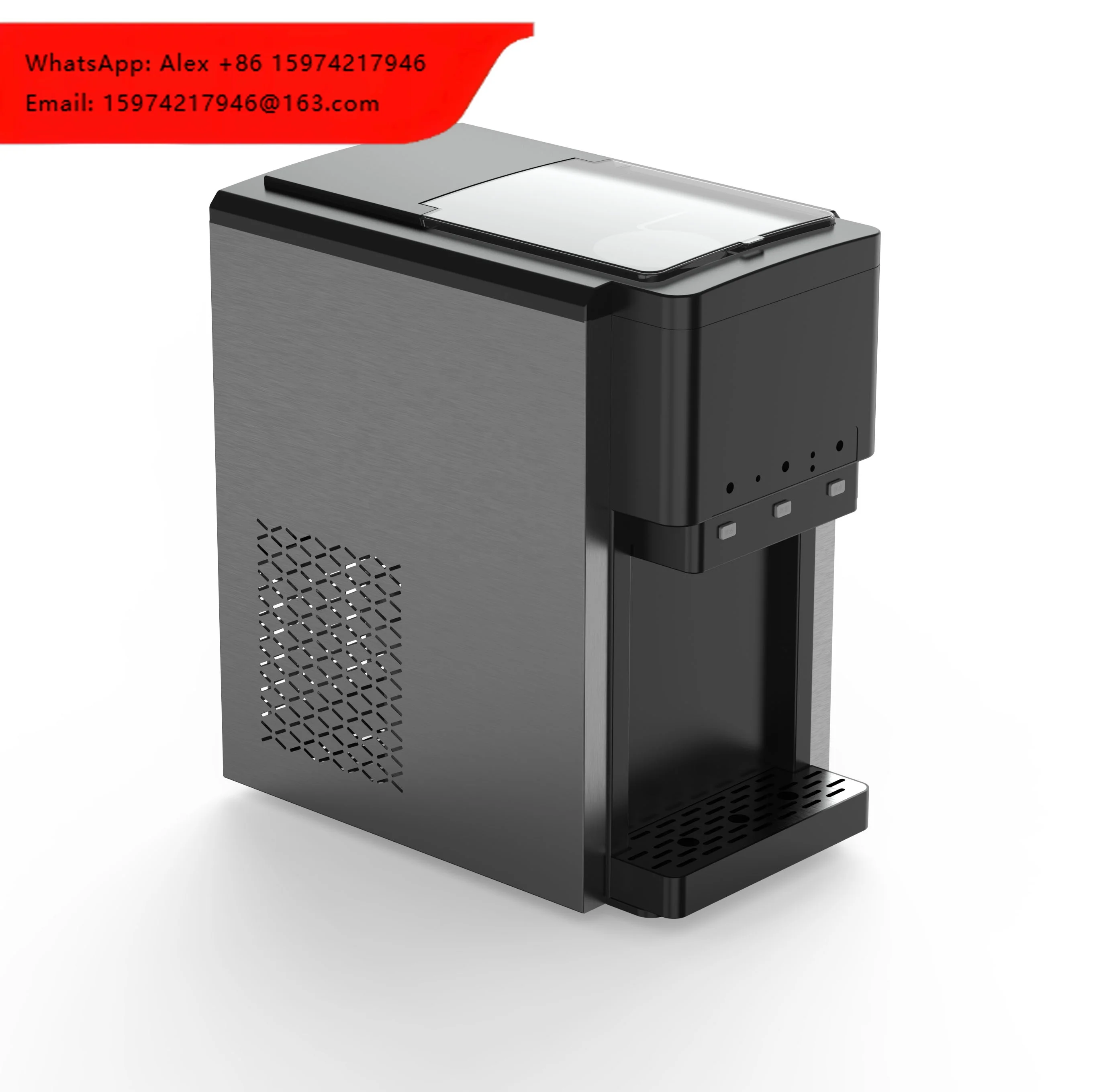 Countertop Factory Supply Commercial Ice Maker With Large Storage Capacity Commercial Ice Machine For Bar Home Supermarke