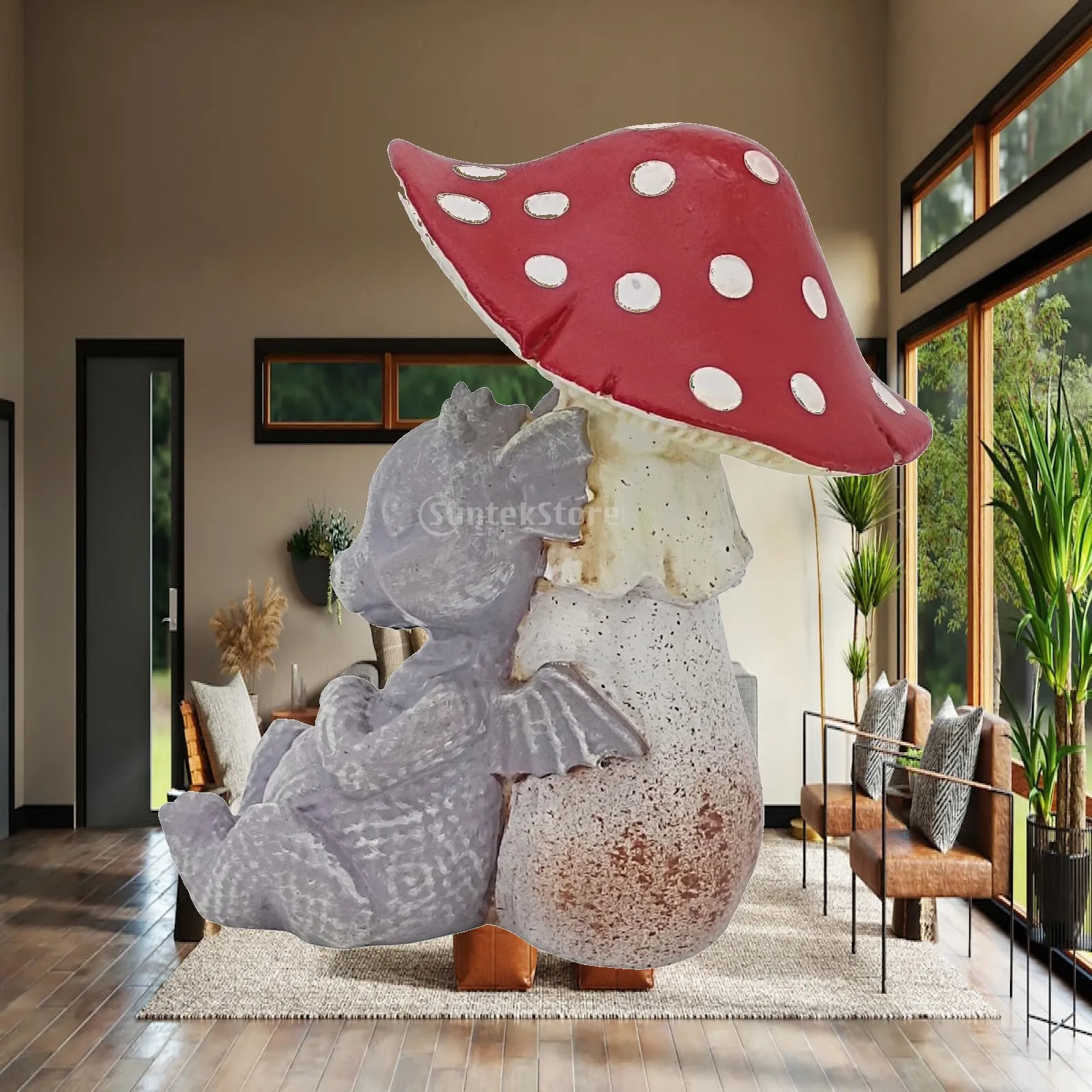Animal Statue Funny Crafts Gift Creative Collection Miniature Landscape Ornament for Tabletop Balcony Porch Home Outdoor