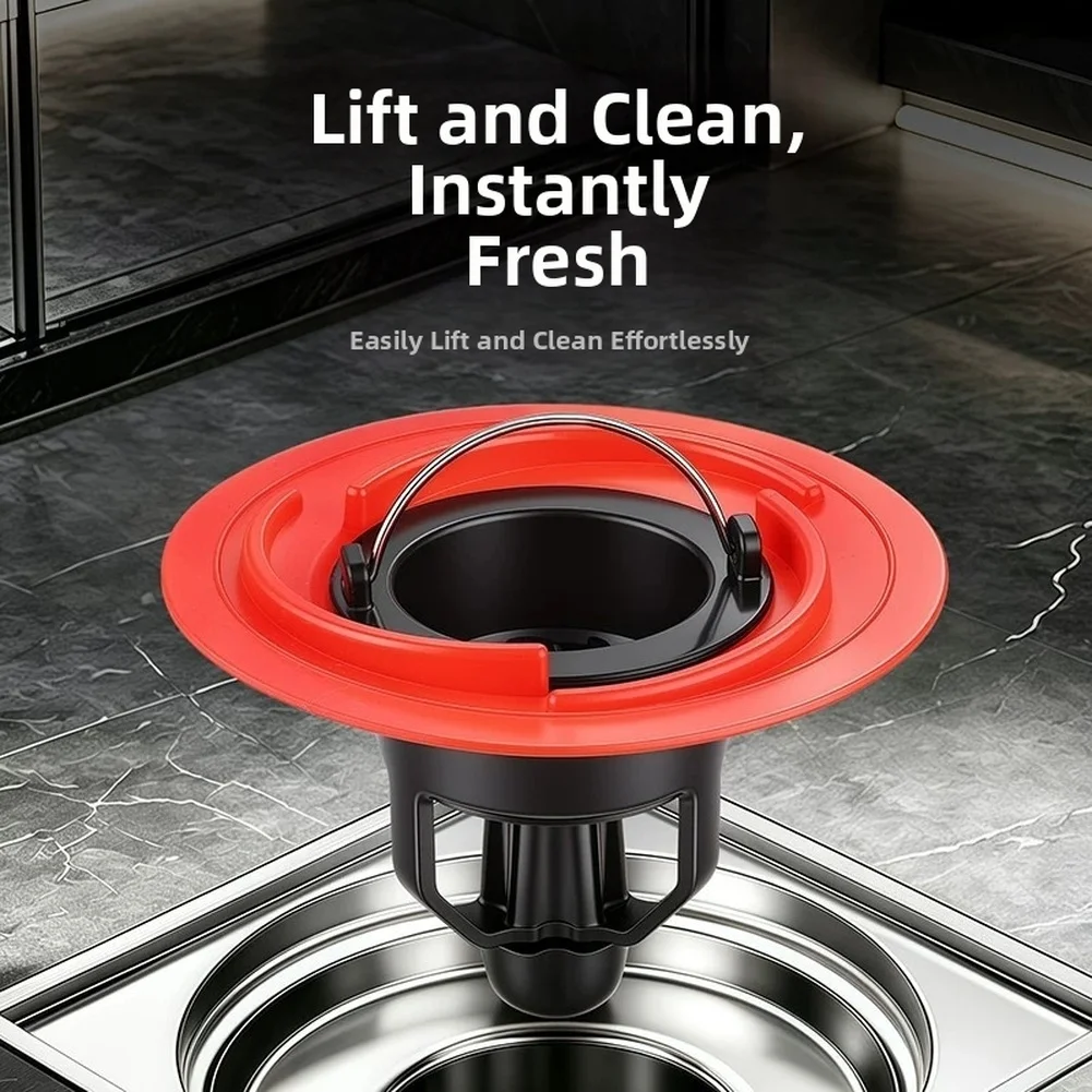 Upgrade Magnetic Bathroom Drain‑Cover Hair‑Catcher, Anti‑Clog Strainer Guard, Odor‑Proof Filter Accessory For Shower Floor