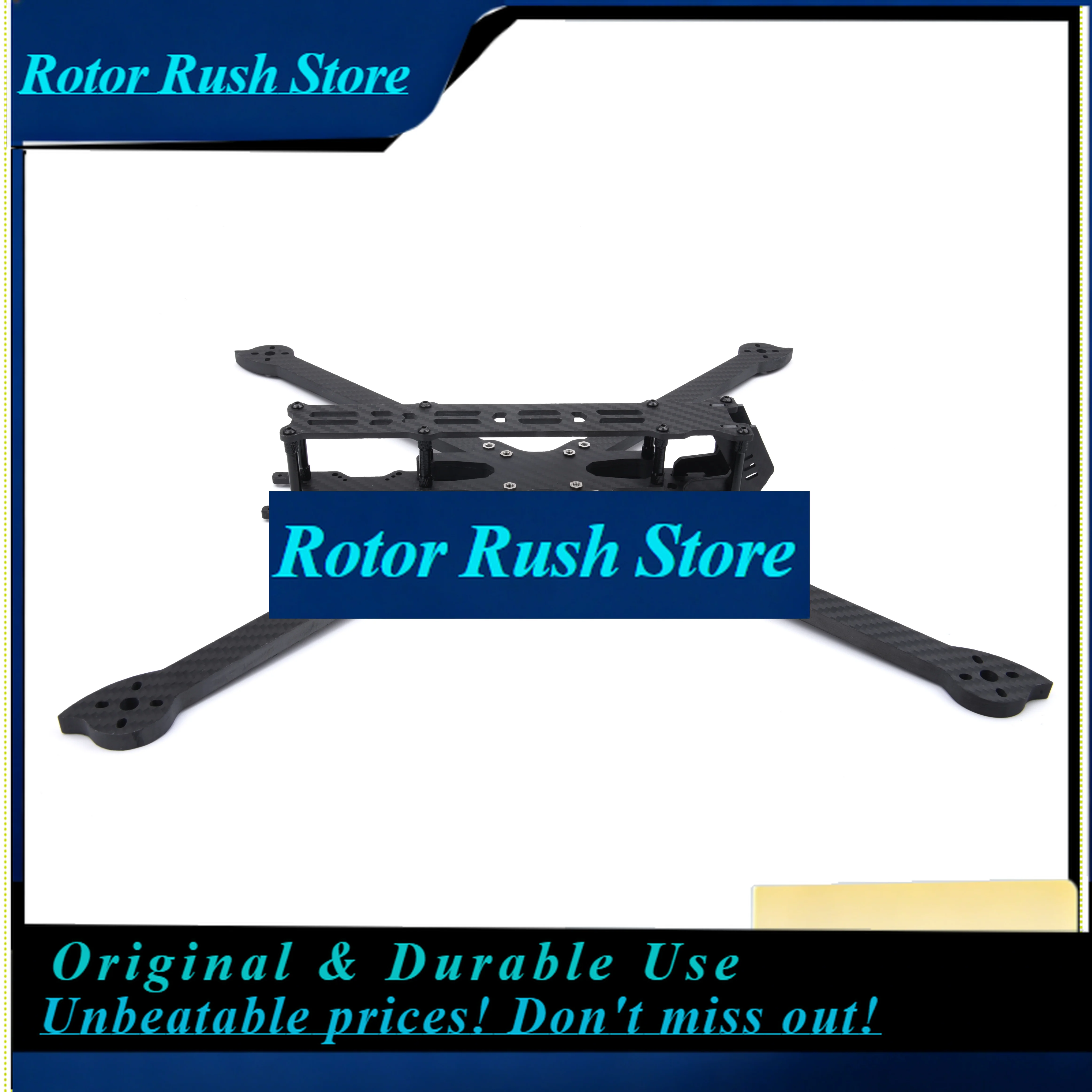 RoRuSXL10 V7 10inch T7 420mm Wheelbase With 7.0mm Arm TrueX Carbon Fiber Frame For Super Long Range FPV Freestyle Frame Quadcopt