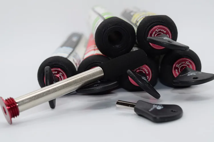 مقبض مضرب الجولف سوبرستروك مع قضيب وزن، طراز رجالي، مقبض مضرب الجولف قابل للتخصيص في الطول واللون، معدات رياضية ولياقة بدنية