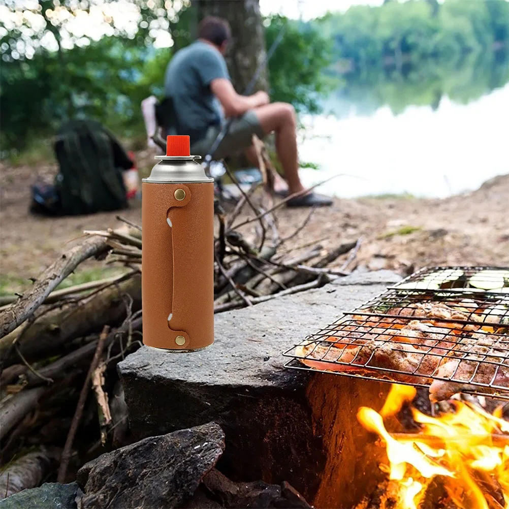 

2Pcs Camping Gas Cover Propane Protective Bag for Rv Trailer Easy Install Portable Storage Canister Holder