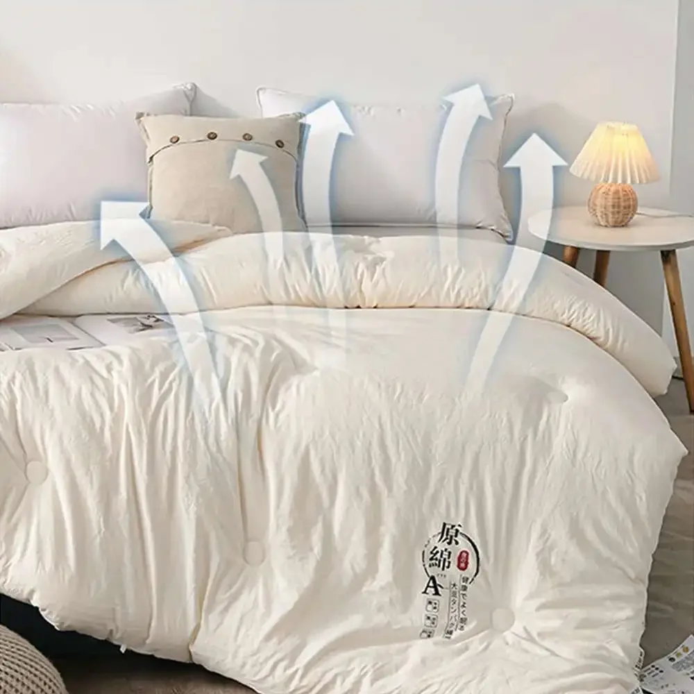 

Quality Soybean Fiber Filling Quilt Stitch Spring Summer Quilt 100% Cotton Fabric Quilting Comforter Single Double Blanket