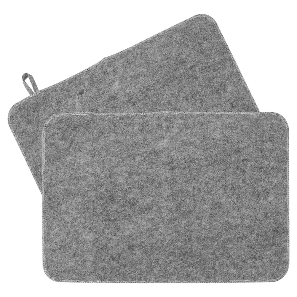 

2 Pcs Hot Spring Sauna Mat Bench Protector Pad Felt Seat Absorbent Bath Simple Heat Insulation Cushion