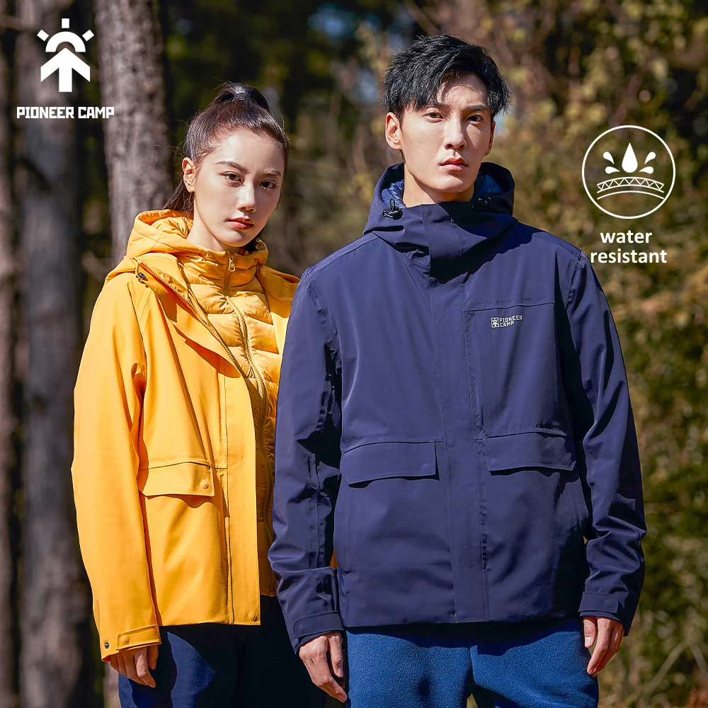 

Pioneer Camp 2022 Spring Men Single-Layer Jacket Hooded Urban Outdoor Windproof Waterproof Couple Travel Hiking Suit XHW102081