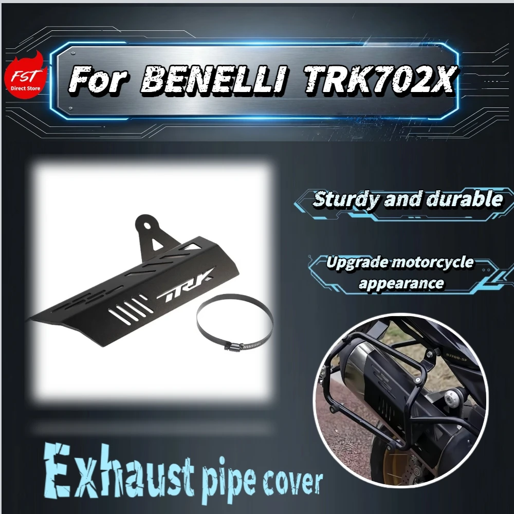 

For Benelli TRK702X Motorcycle Modified Exhaust Pipe Guard Heat Insulation Shell Anti-scald Protective Cover