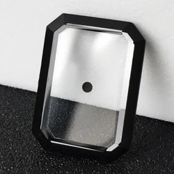 Mineral Glass Suitable For PREMIÈRE H-3250 H-3257 H-3750 H-3248 H-4199 Square Transparent With Black Edge Watch Repair Parts