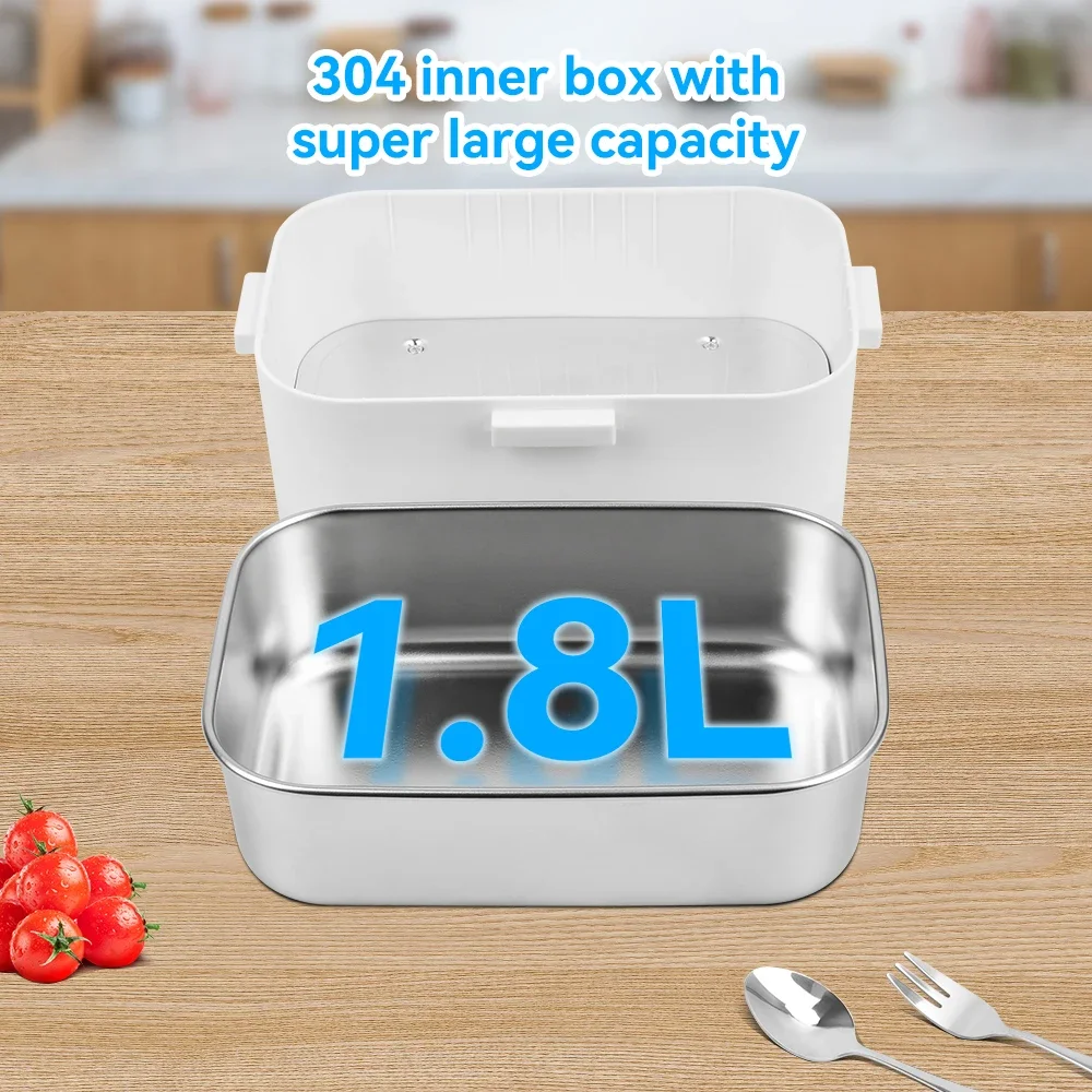 New Electric Lunch Box 75W Portable  Food Heater Bowl 1.8L for Car Truck Homes Offices Dining Box Microwave Oven EU US Plug