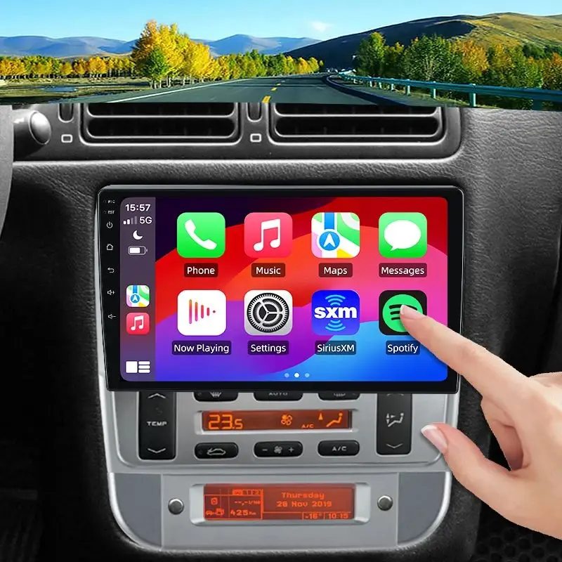 For Peugeot 406 1994-2005 Wireless CarPlay for Apple Android Auto Car Radio GPS IPS RDS FM WiFi BT 4G 8Core Multimedia Stereo