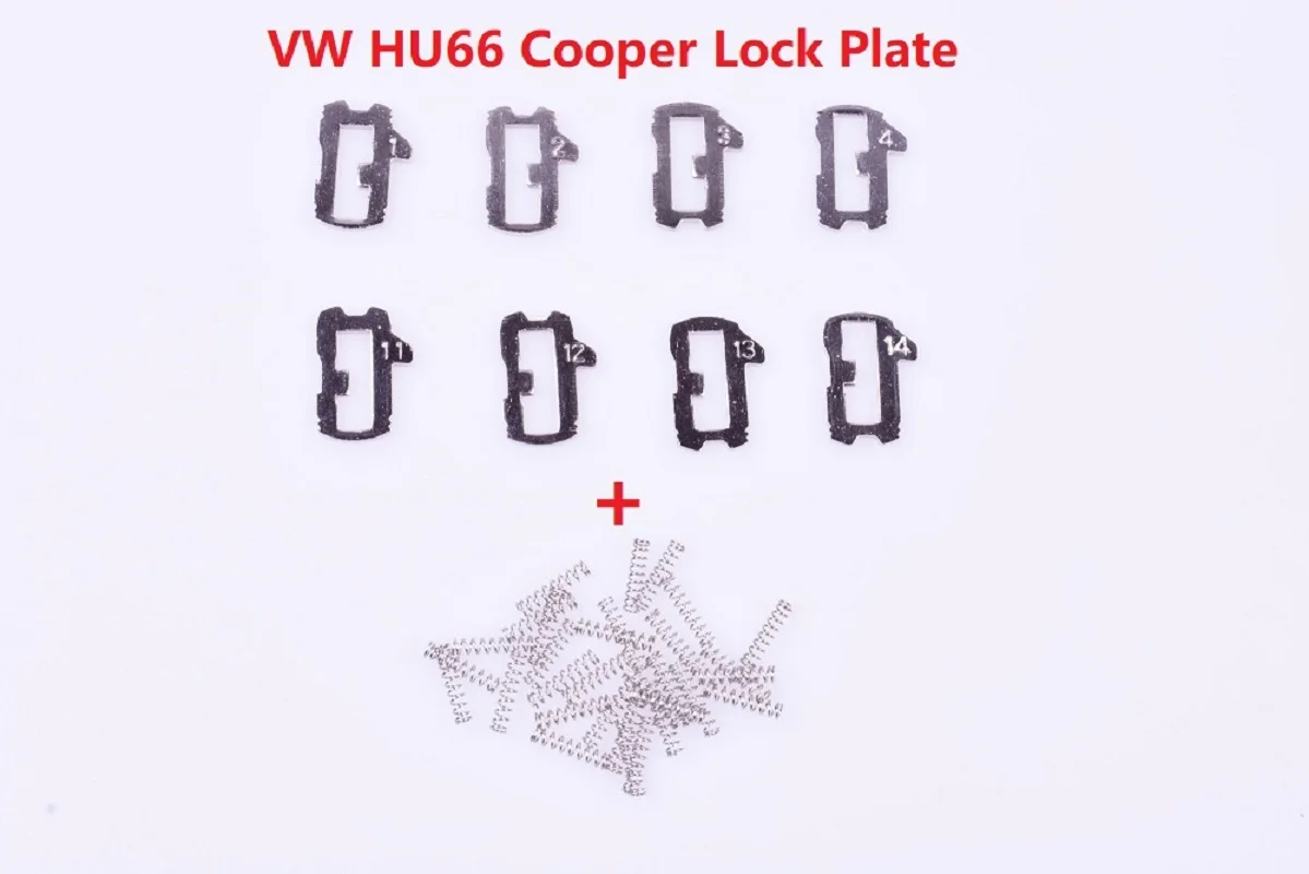 24pcs/lot Car Lock Reed HU66 Plate For AUDI VW Volkswagen Plate NO 1.2.3.4,11.12.13.14 Each 2PCS For VW Lock Repair Kits