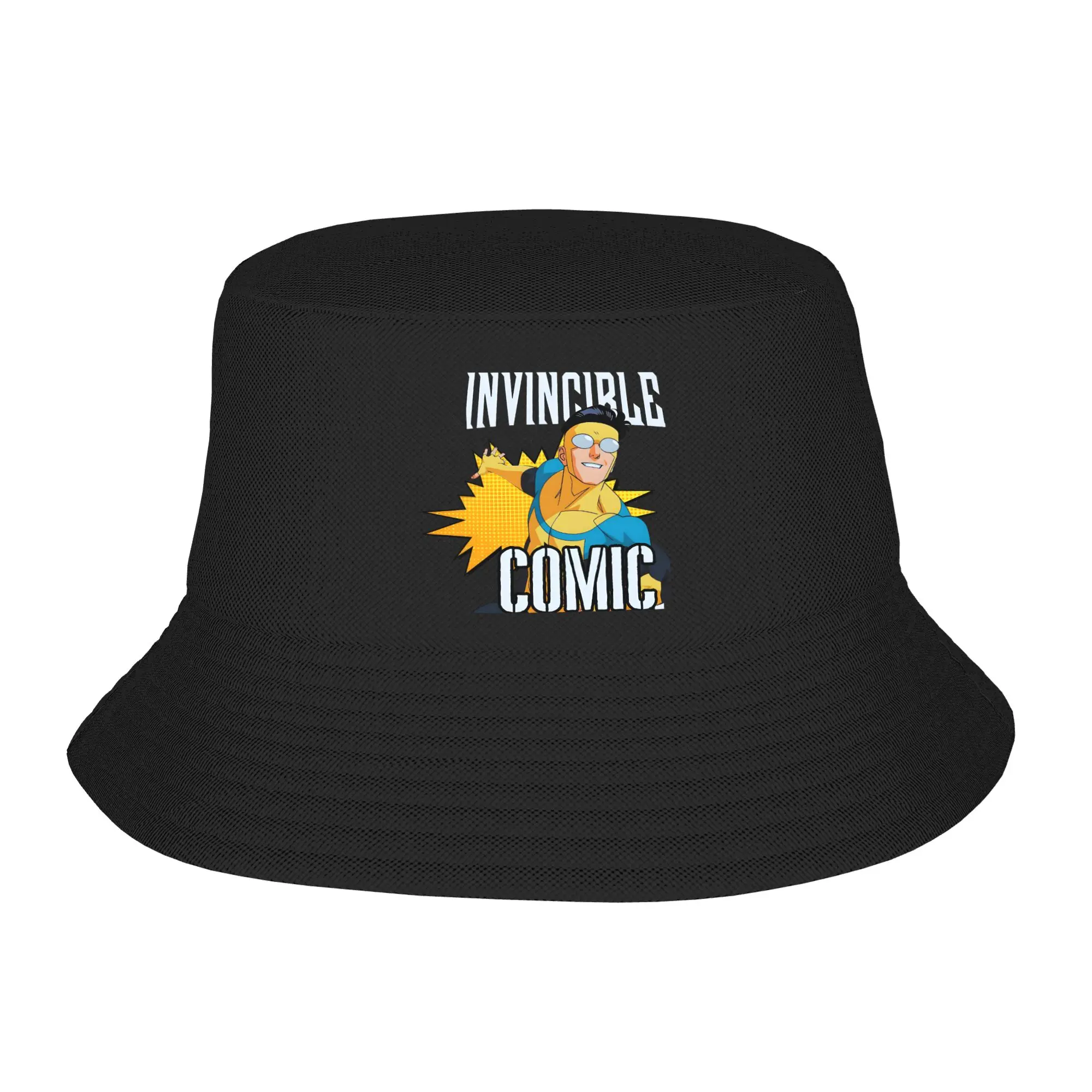 Vocation Getaway Headwear Cartoon Invincible Hero Comic Merch Bucket Hat Trendy Unisex Sun Hat  Boonie Hat Fishing Cap Outdoor