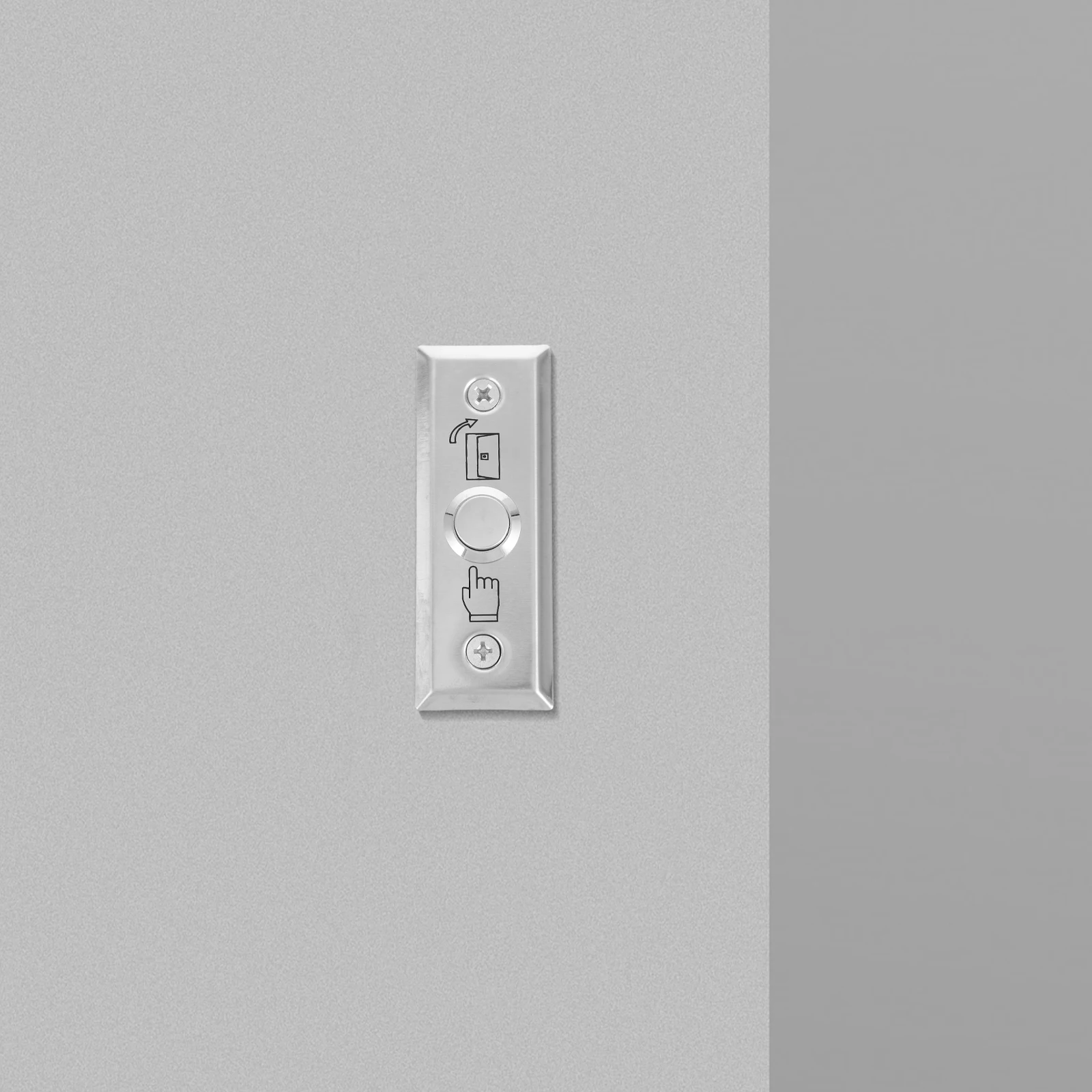 

Doorbell Wall Plate Cover Silver Outside Push Exit Button Access Control System Door Bell Ringer Replacement Stainless Steel