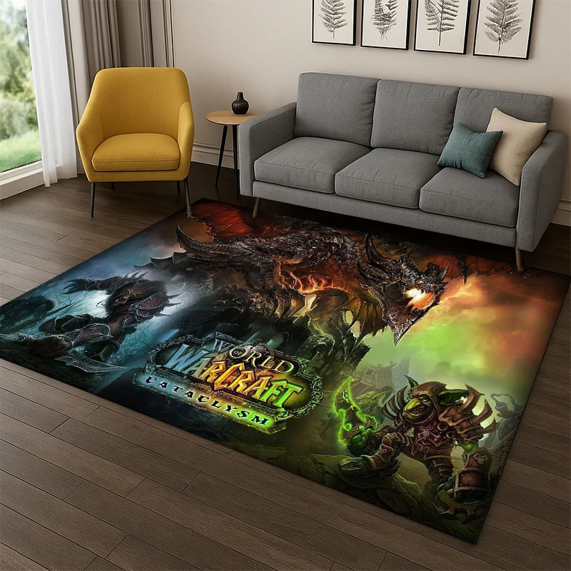 

Коврик Demon Hunter Arthas World of Warcraft WOW для спальни, гостиной, дивана, прихожей, домашнего декора, нескользящий ковер
