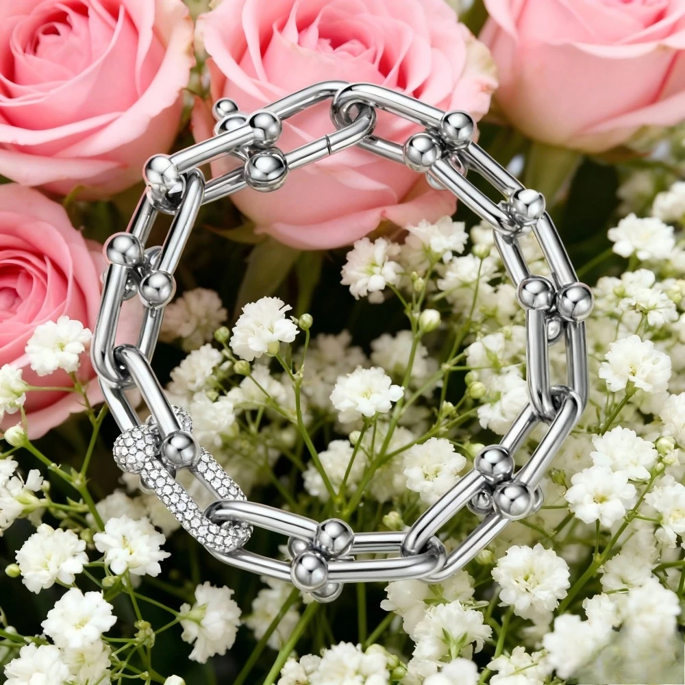 

Fashion Jewelry Popular Light Luxury Simple Fashion Gorgeous Elegance Diamond Exquisite Bracelet