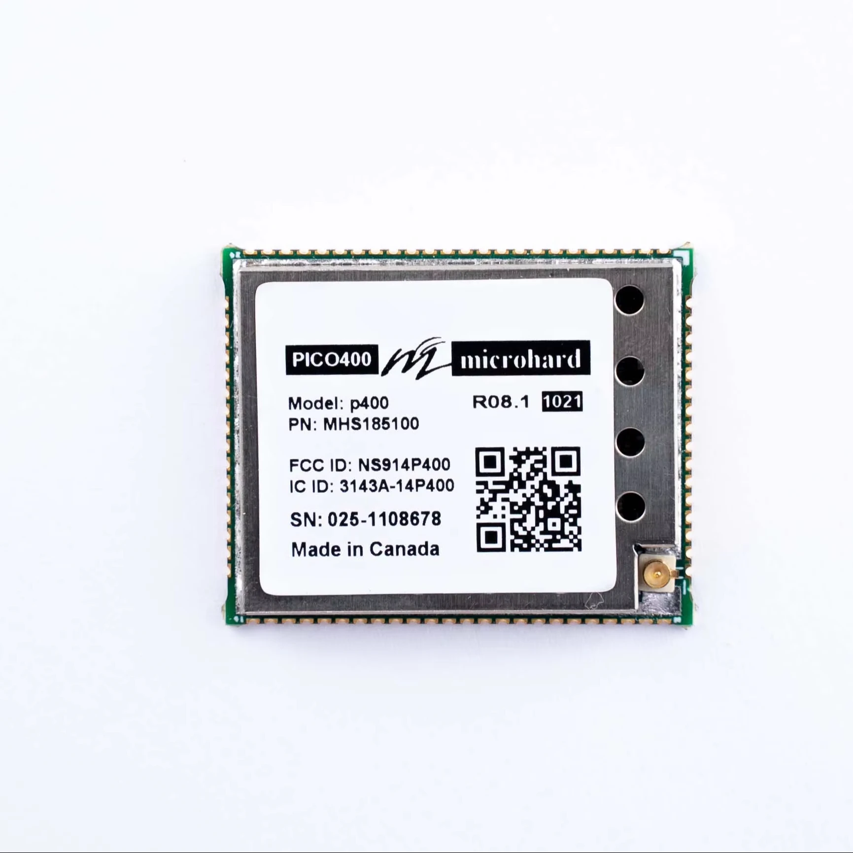 Microhard P400-OEM Multi-Frequency 400 & 900 MHz Wireless Modem MHS185100 Wireless Data Transmission Module