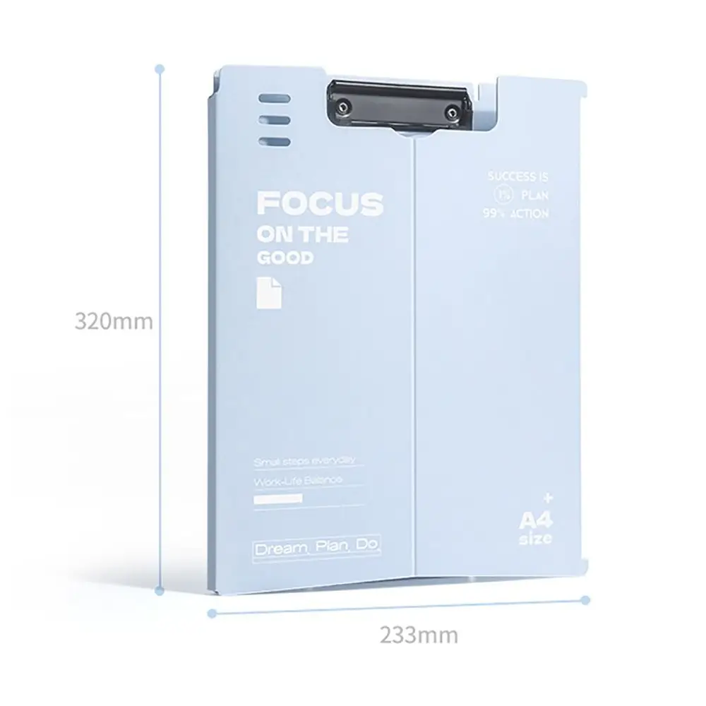 Writing Pad Memo Clip Board Verhical Plate Clamp A4 File Folder Multifunction Clipboard Dual-use Paper Storage Organizer