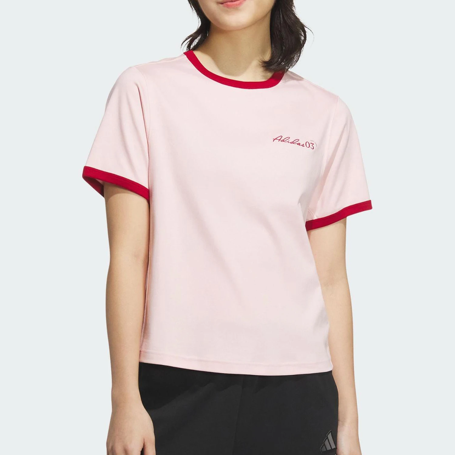 

Adidas genuine 2025 Summer Women's Breathable Knit Crop Top JZ4155