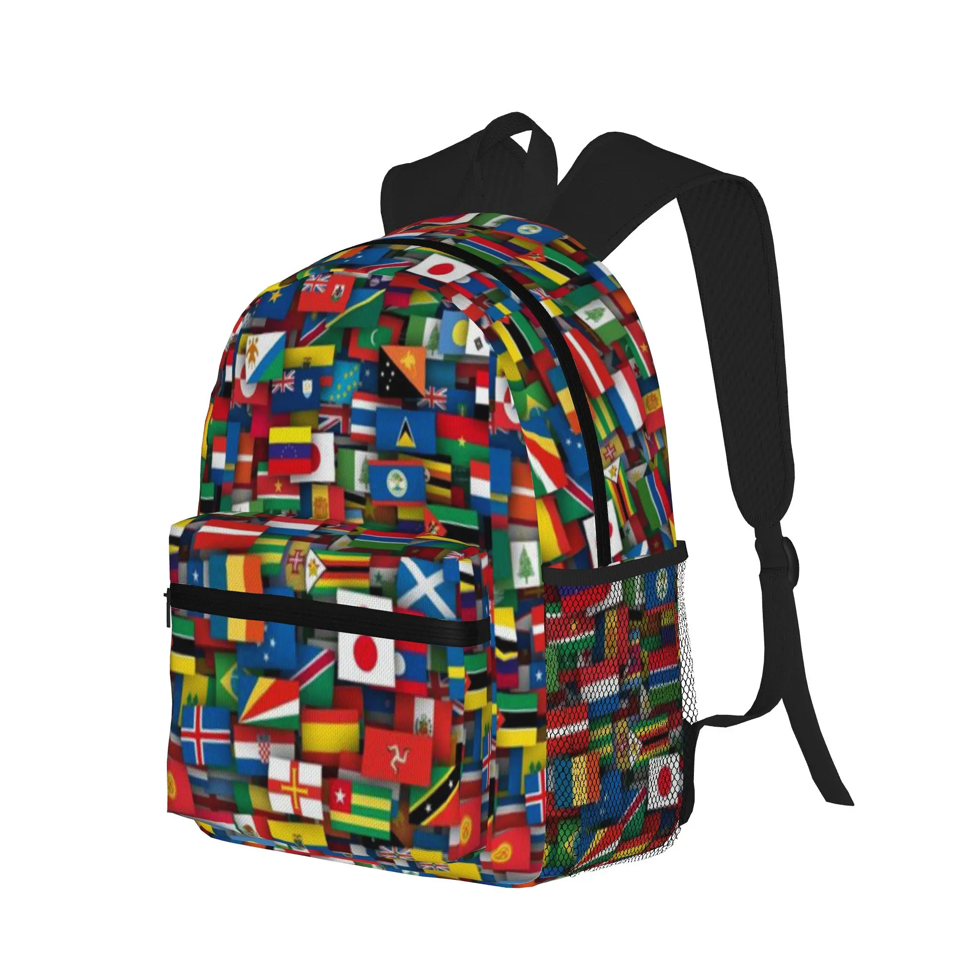 Flags of all countries of the world  Casual Backpack for Students and Adults Men's backpack