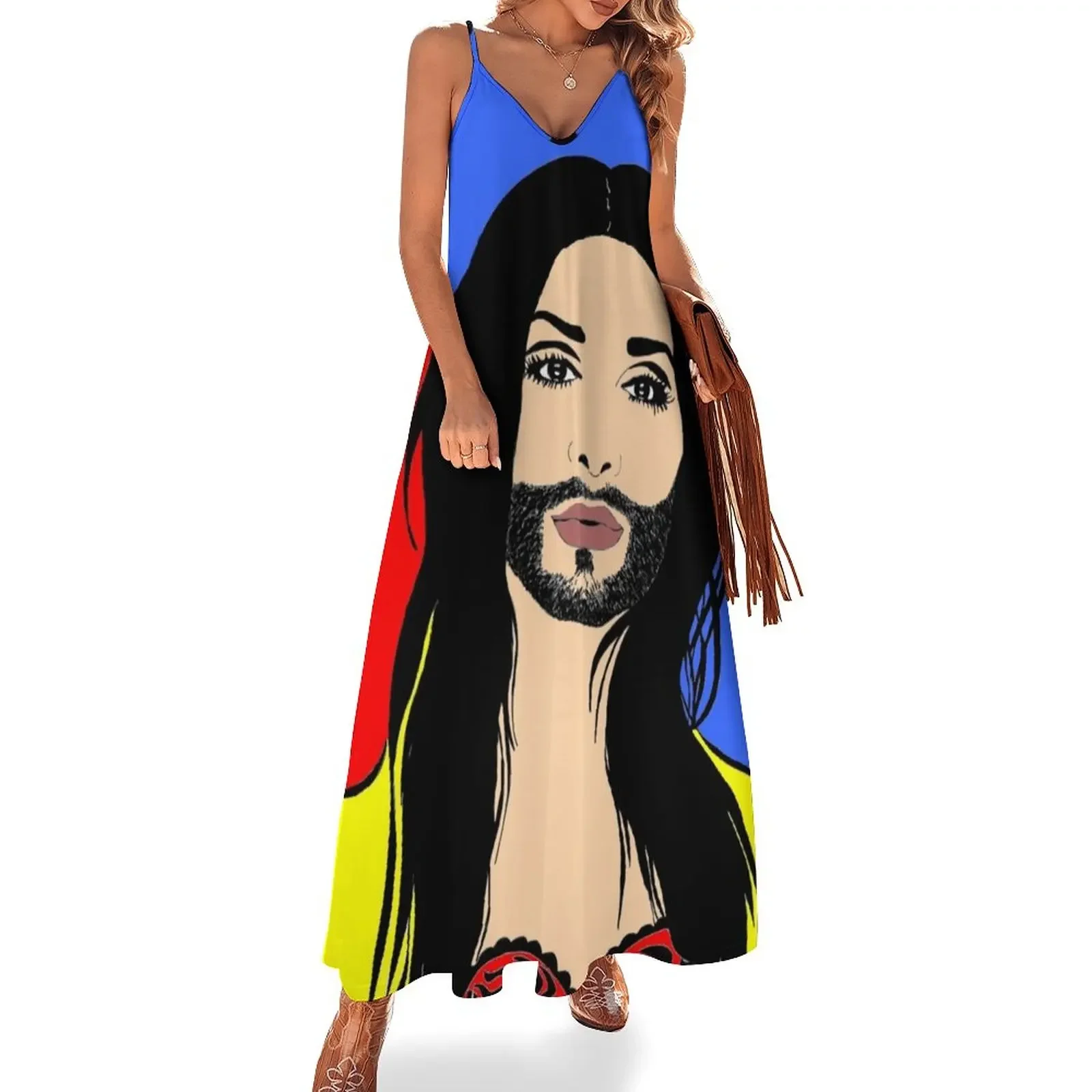 

CONCHITA W Sleeveless Dress clothes Womens dresses ceremony dresses Long dress