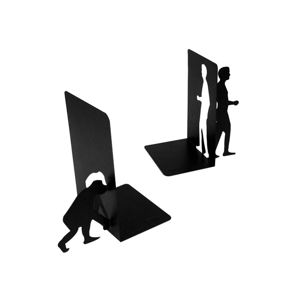 مجموعة واحدة من سدادة الكتب المكتبية الفاخرة شديدة التحمل لسطح المكتب للأرفف والكتب والمجلات وعرض مرتب وحامل كتب منزلي