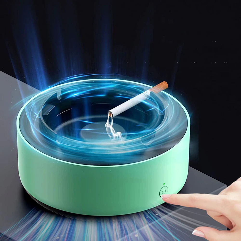 Smart Ashtray Air Purifier Remove Secondhand Smoke and Tobacco Instantly Batteries Not Included for for Indoor Outdoor Home