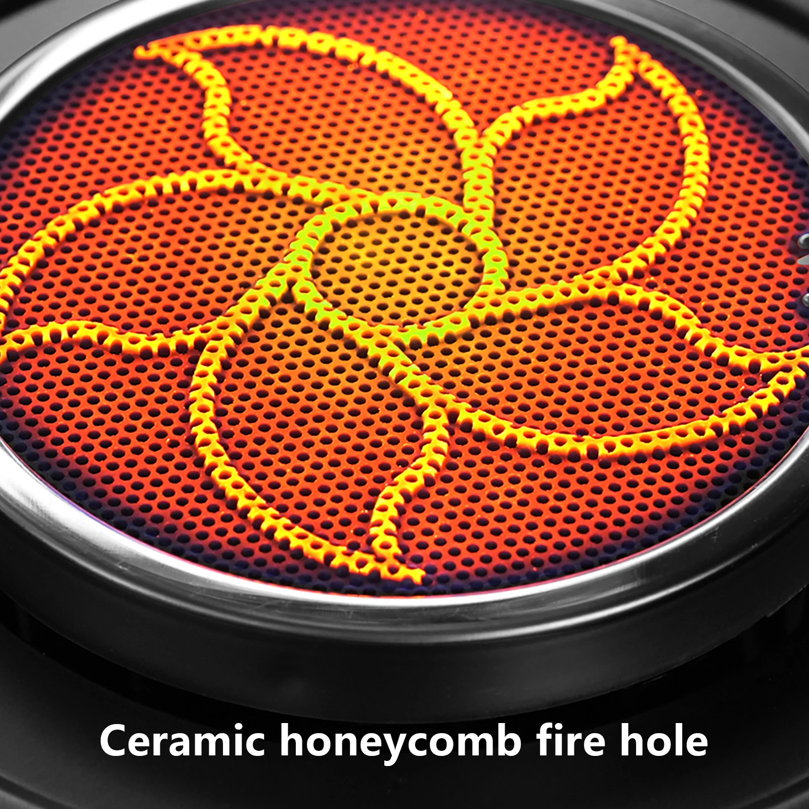 BISINNA التخييم موقد الأشعة تحت الحمراء المحمولة في الهواء الطلق موقد غاز خفيفة الوزن 3200 واط عالية الطاقة موقد نزهة التنزه لوازم التخييم #4