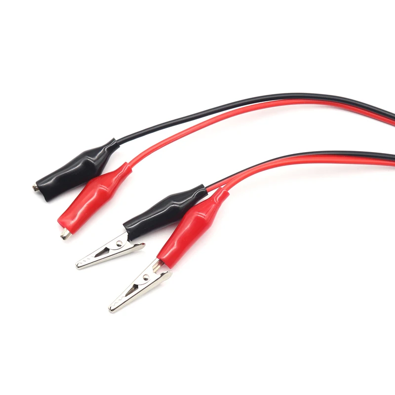 1M Electrical Alligator Clips Cable Jumper Wire DIY Test Leads Double-ended Crocodile Test Clips Cords Roach For Multimeter