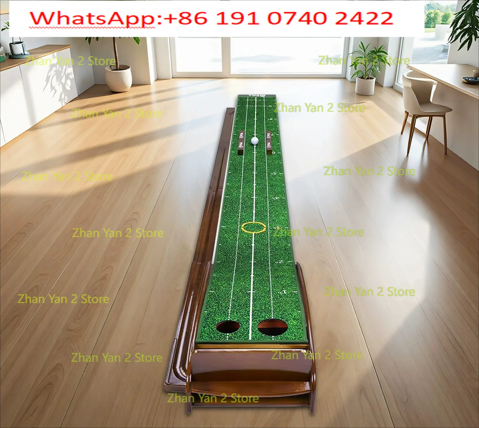 1PCS Solid Wood Indoor Golf Putter Practitioner Office Home Putter Practice Blanket High-end Gifts