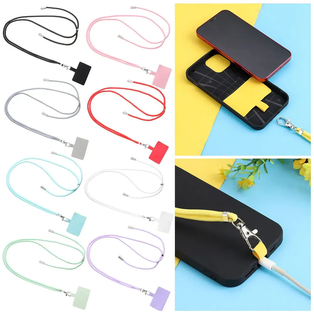 Correias destacáveis anti-perdidas, Crossbody Phone Safety Tether, Cordão de pescoço, Cordão de telefone, Patch Nylon Strap