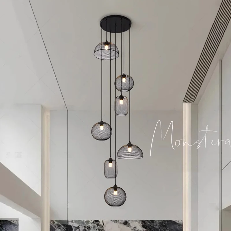 

Modern Stair chandelier Pendant lights indoor lighting Ceiling lamp hanging light led Chandeliers for living room indoor lightin