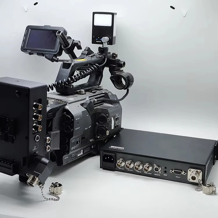 

12G SDI Video/PGM/Tally/Remote Over Optical Fiber Converter Extender Compatible with 12G/6G/3G/HD/SD-SDI Video