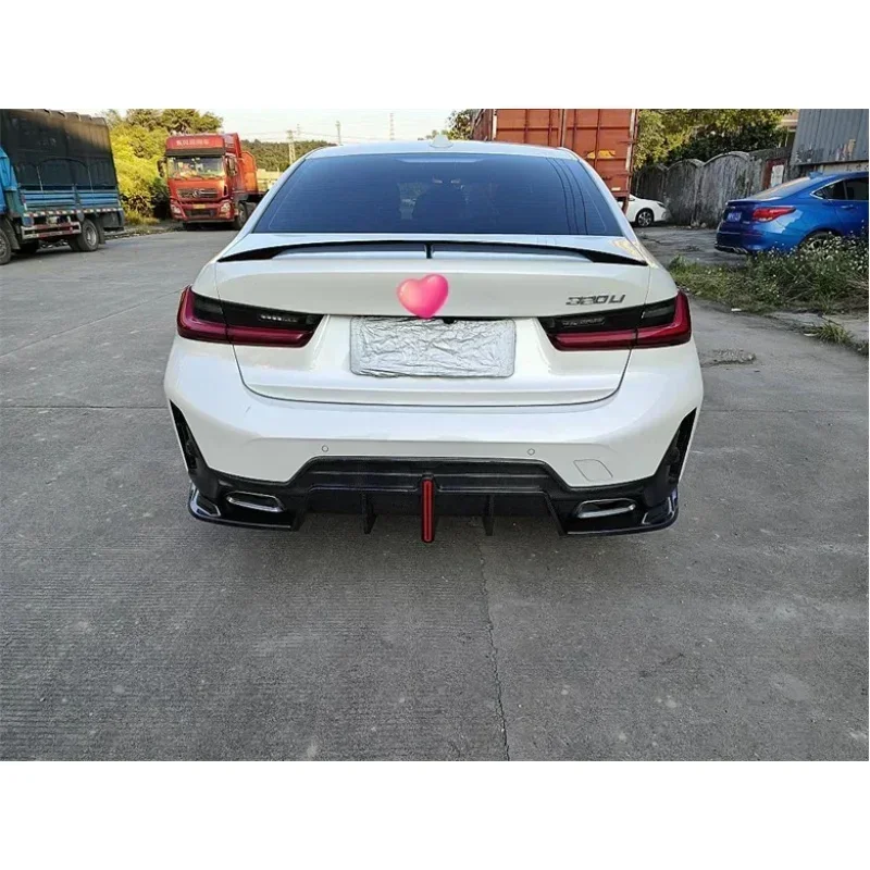 New！ For BMW 3 Series G20 G28 true carbon fiber rear bumper spoiler diffuser body modification parts 2023 2024