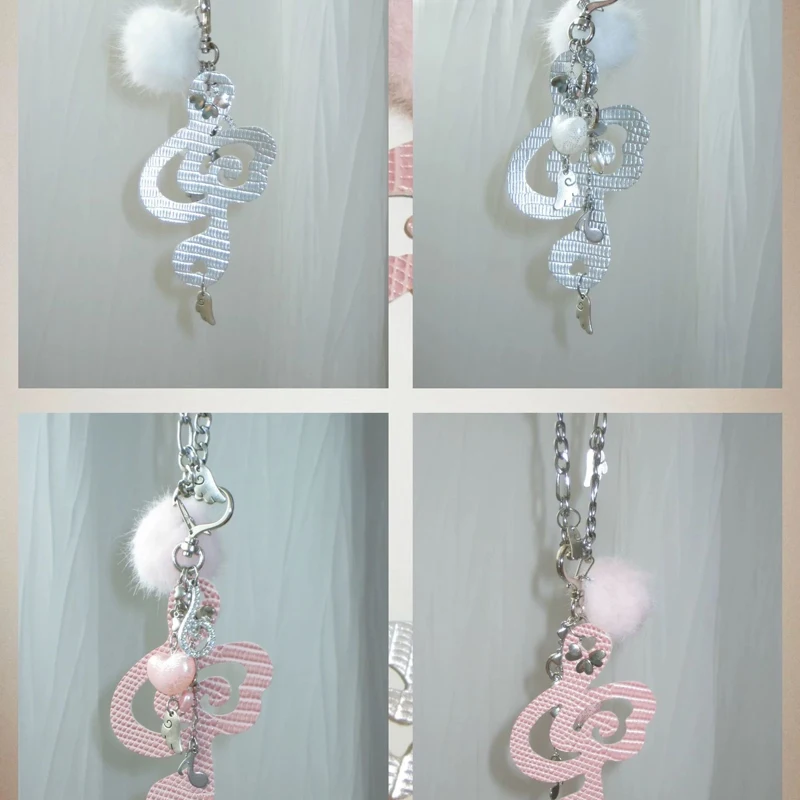 

Y2K Jewelry Musical Notes Wings Heart Pendant Necklace for Women Harajuku Kawaii Accessories Korean Fashion Chain Necklace Punk