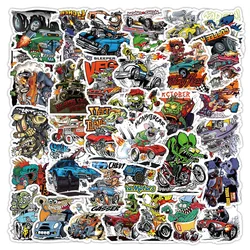 Pegatinas decorativas de dibujos animados de coche diablo para niños, pegatinas de grafiti para álbum de recortes, motocicleta, cuaderno, teléfono, juguetes para computadora portátil, casco, 10/30/50 piezas