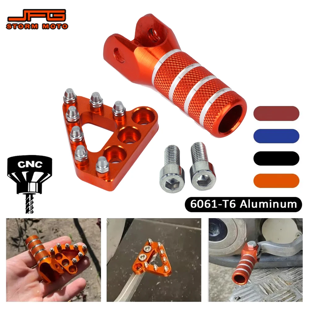 CNC Rear Brake Pedal Step Plate Gear Shifter Tip For KTM EXC SX XCF duke125 200 390 990 950 ADVENTURE 690 DUKE SMC 690 ENDURO