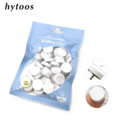 HYTOOS 50pcs/Pack 15mm Buffing Disc Manicure Polishing Sanding Paper No Metal Disk Nail Drill Bits Accessories Supplier