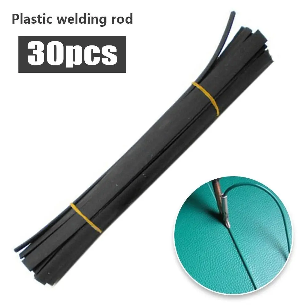 30pcs Durable Black PP Supplies Plastic Welding Rods Rods Bumper Kayak Welding Sticks