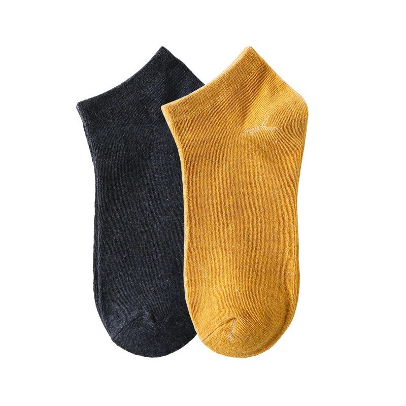 Cotton Men Socks Pack Breathable Socks Set High Quality Short Socks Black Ankle Short Gift For Man Size 38-44 Sox 5 Pairs 1 Lot